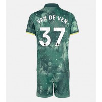 Camiseta Tottenham Hotspur Micky van de Ven #37 Tercera Equipación para niños 2024-25 manga corta (+ pantalones cortos)